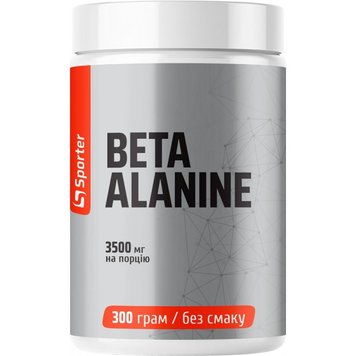 Бета аланін, Sporter Beta-Alanine - (Без смаку) 300 г, vegan Київ