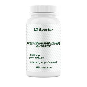 ASHWAGANDHA Sporter Ашваганда 500 mg (90 веган таблеток) Київ