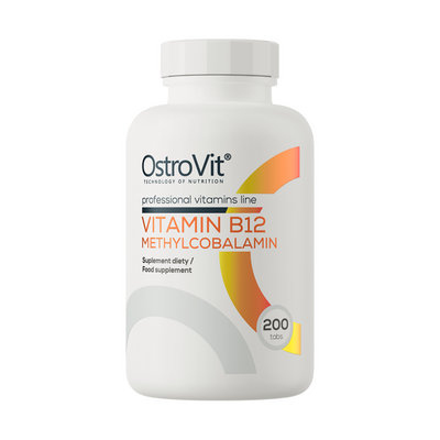 Вітамін В12 метилкобаламін OstroVit Vitamin B-12 (200 веган таблеток) Київ