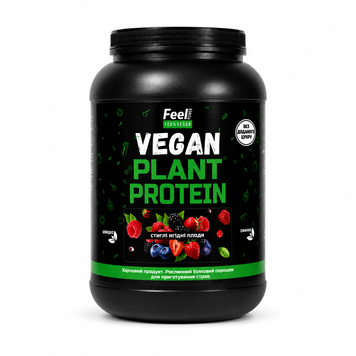 Веганський рослинний протеїн &laquo;Ізолят соєвого білку&raquo; - Vegan plant protein &ldquo;Іsolate soy protein&rdquo; (Стиглі ягідні плоди) 900 г Київ