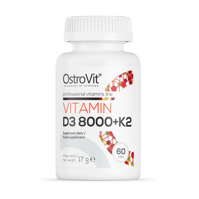 OstroVit / Vitamin D3 8000 + K2 (60 веган таблеток) Київ