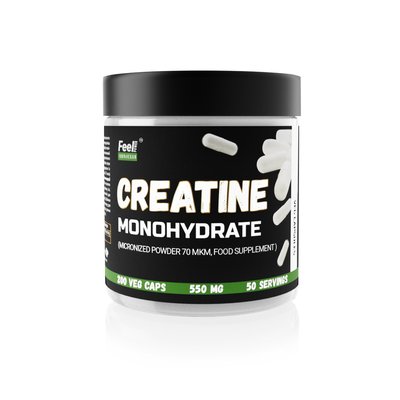 Creatine monohydrate Feel Power Vegan 550 mg, 200 Veg Capsules Київ