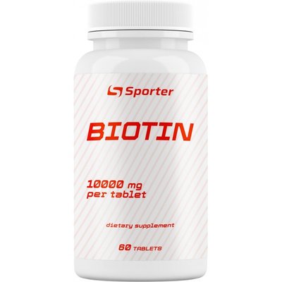 Biotin Sporter Біотін 1000 МКГ (60 веган таблеток) Київ