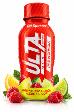 Предтренировочный комплекс Sporter Ulta Pre-Workout + сaffeine Vegan 100 мл малина-лимон-лайм Киев