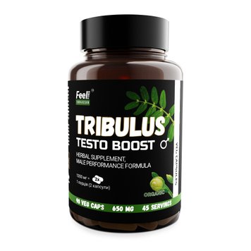 Екстракт Якірців сланких, Tribulus terrestris, Feel Power,  650 mg, 90 veg сapsules Київ