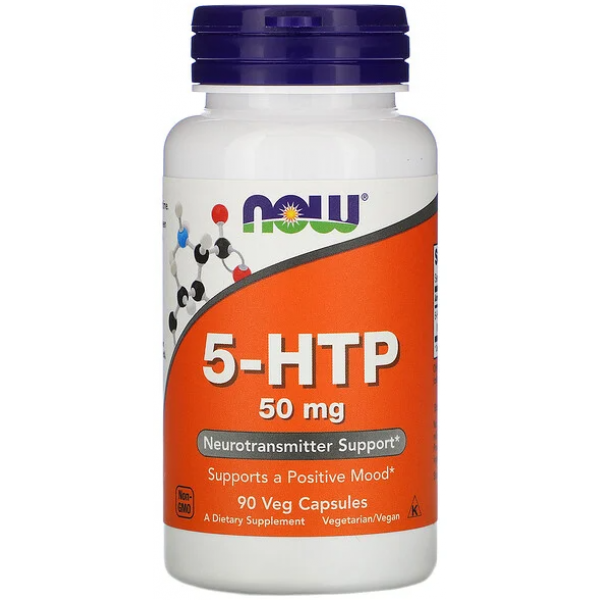 NOW Foods, 5-HTP, 50 мг, 30 veg capsules Київ