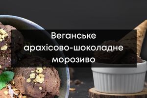 Веган арахісово-шоколадне морозиво фото
