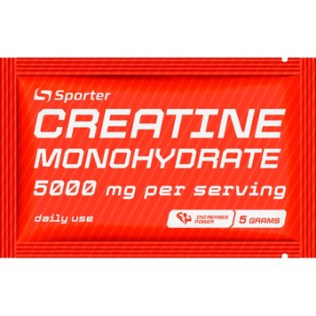 Креатин Sporter Creatine monohydrate (Pure) без смаку Vegan 5 г Київ