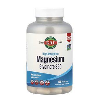 Магний гліцинат, Kal Magnesium Glycinate 350 - 160 veg caps Київ