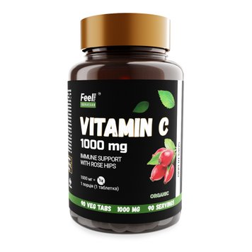 Vitamin - C Feel Power  Vegan 1000 mg, 90 Veg Tablets Київ