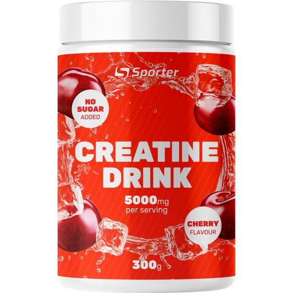 Креатин Sporter Creatine monohydrate Вишня Vegan 300 г  Київ