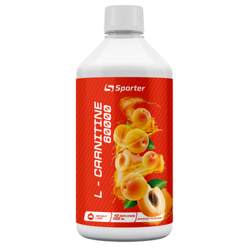 Рідкий  Sporter L- carnitine 60000 - 0,5 л - абрикос vegan